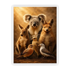   australian animal nursery canvas art
