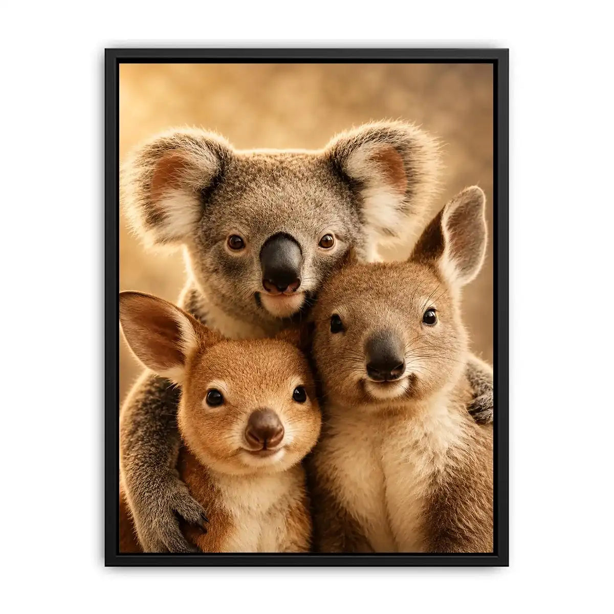   koala kangaroo nursery canvas print