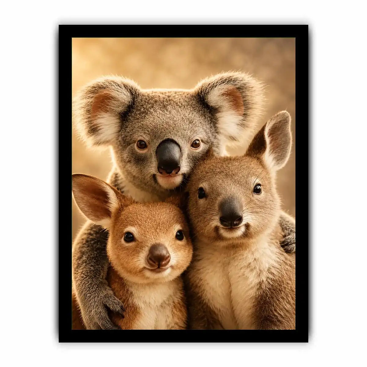   koala kangaroo nursery canvas print