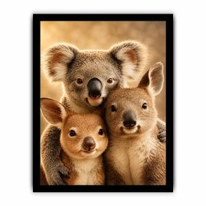   koala kangaroo nursery canvas print