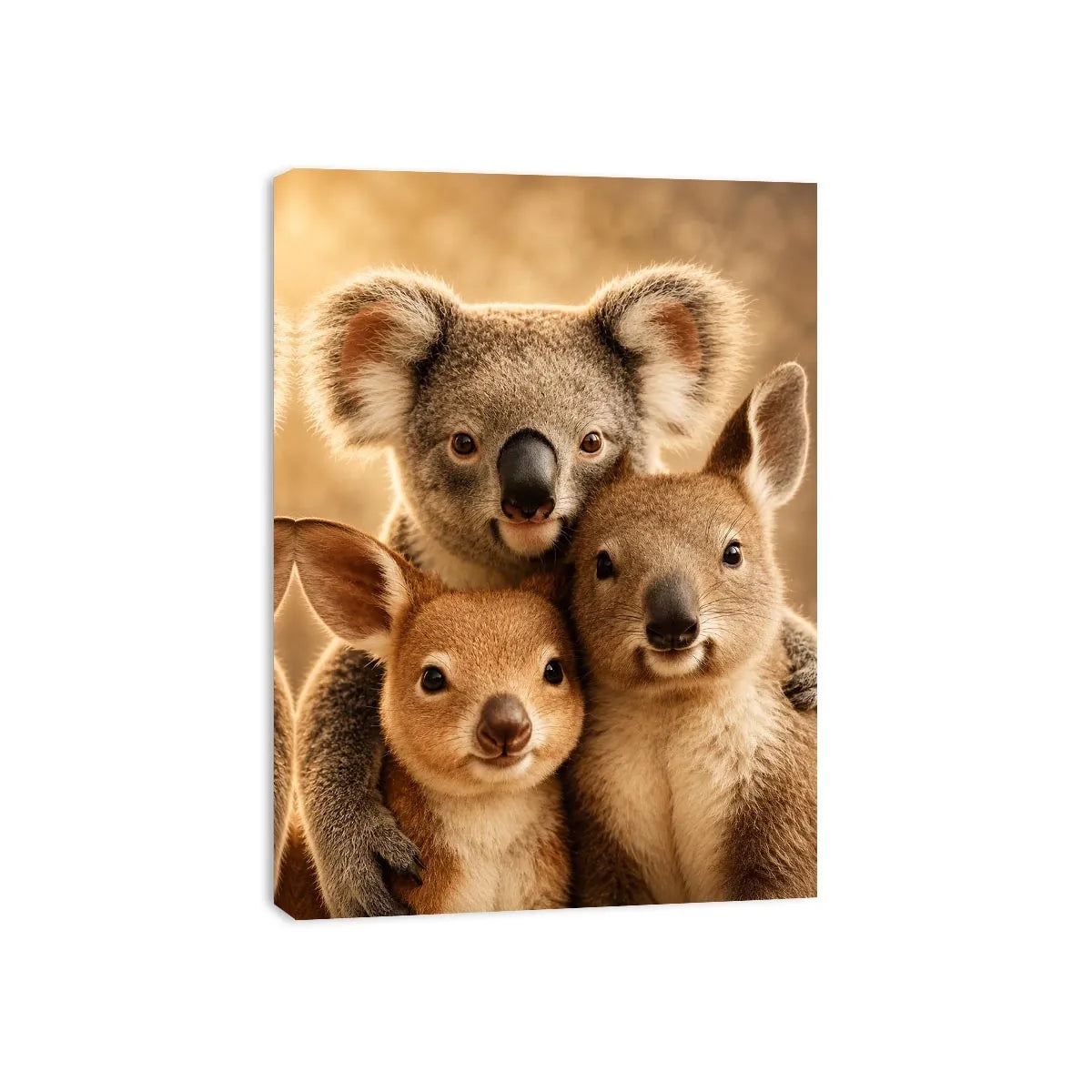   koala kangaroo nursery canvas print
