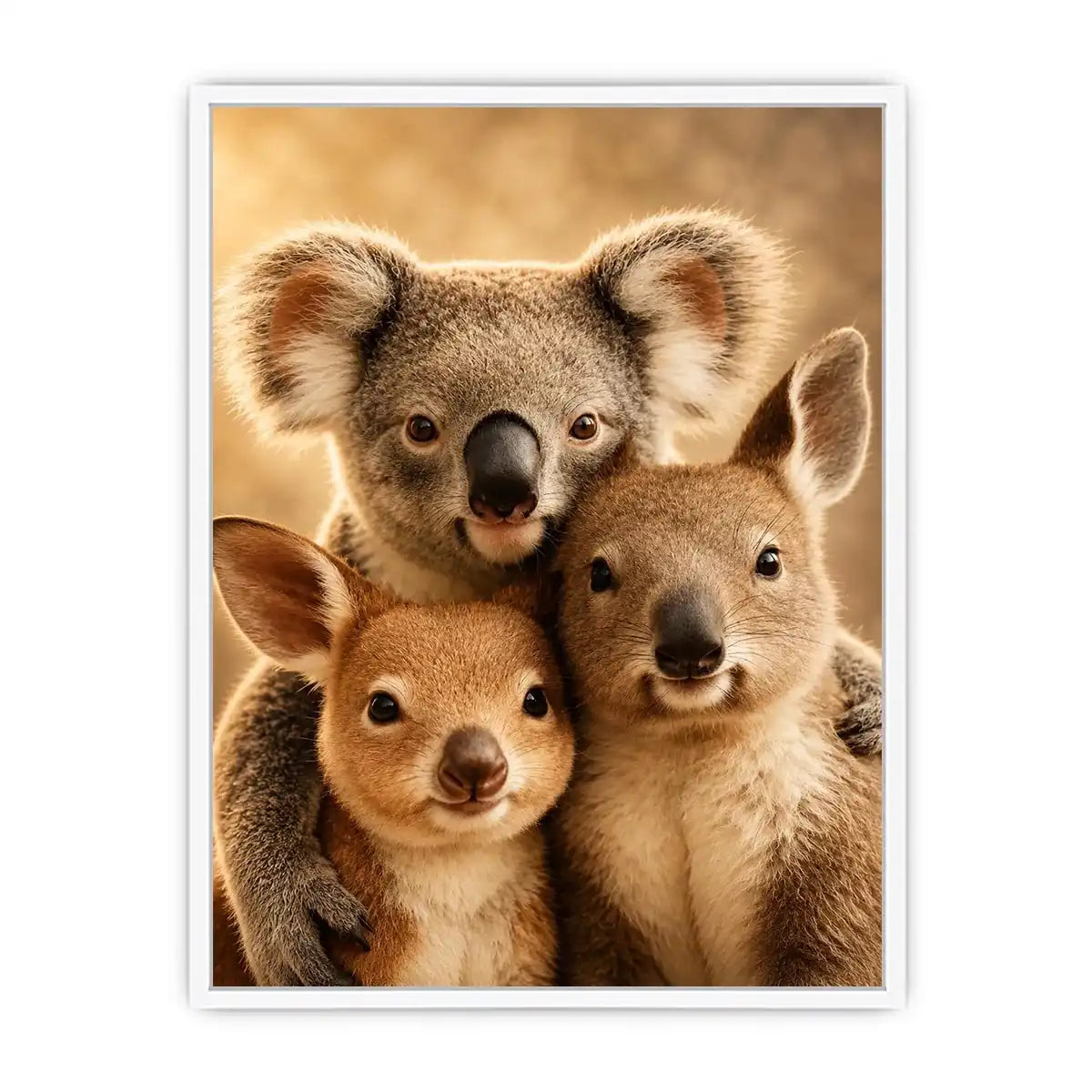   koala kangaroo nursery canvas print
