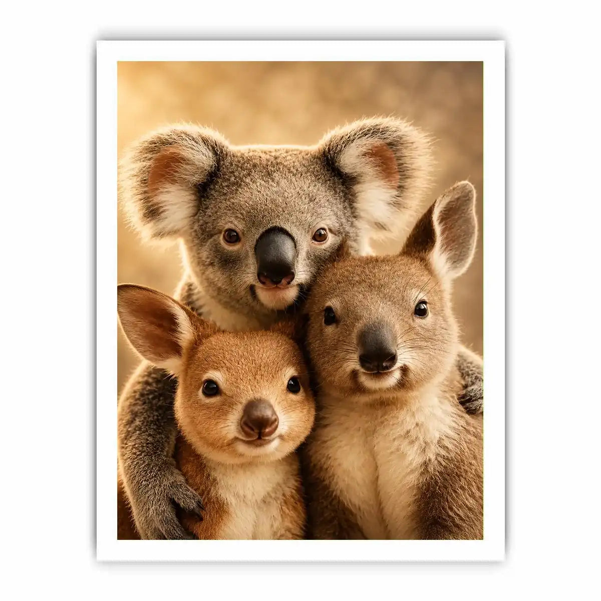   koala kangaroo nursery canvas print