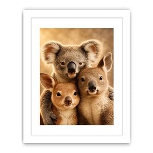   koala kangaroo nursery canvas print