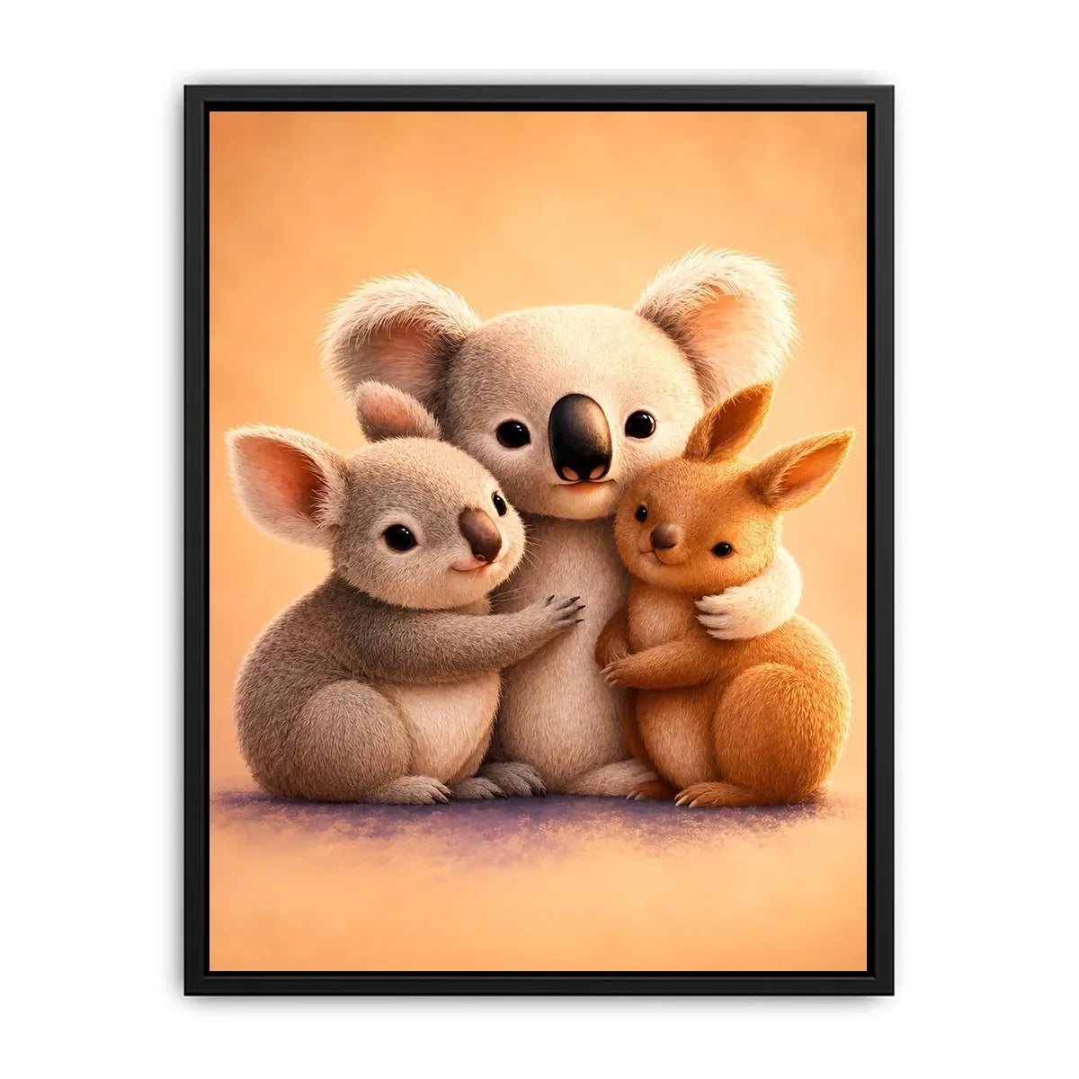   cute koala nursery canvas print