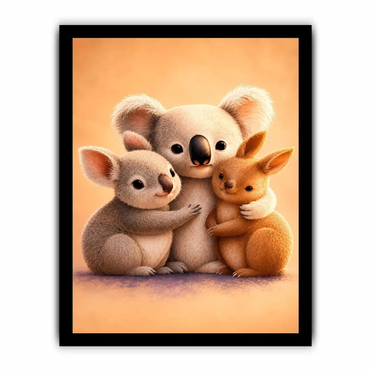   cute koala nursery canvas print