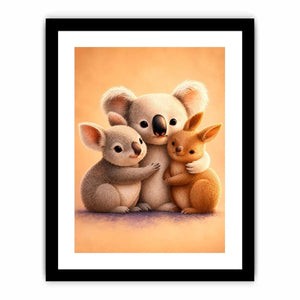   cute koala nursery canvas print