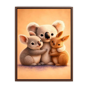   cute koala nursery canvas print