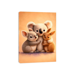   cute koala nursery canvas print