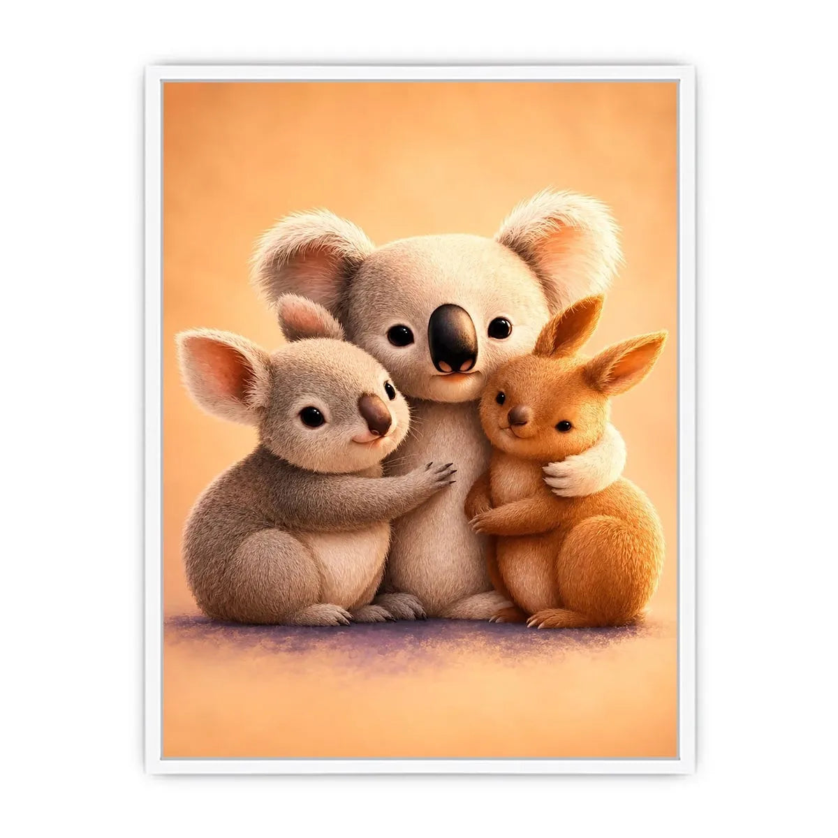   cute koala nursery canvas print