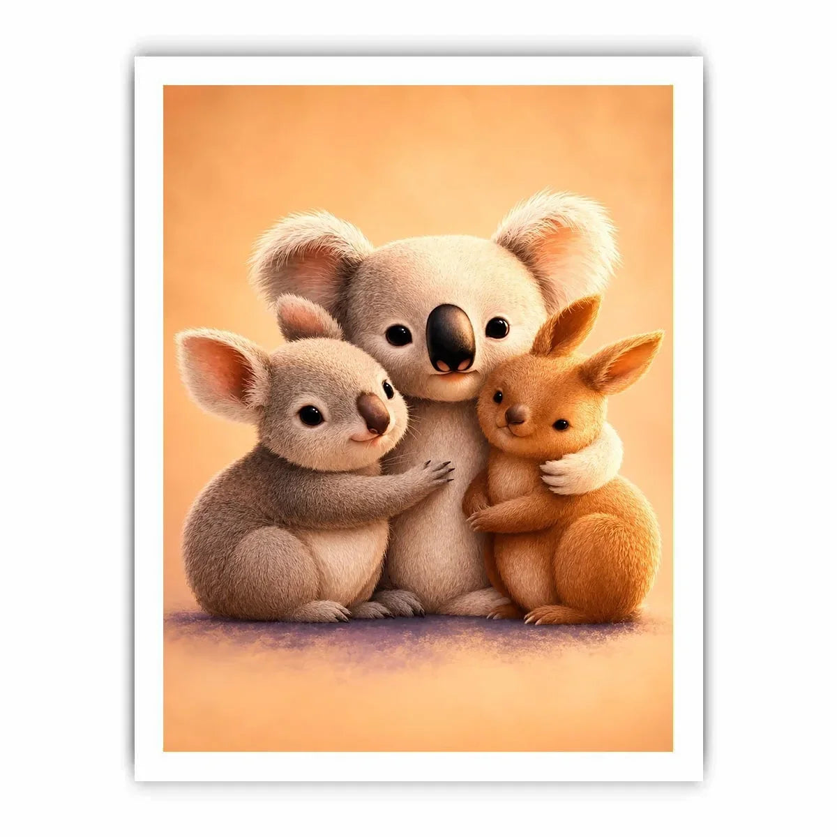   cute koala nursery canvas print