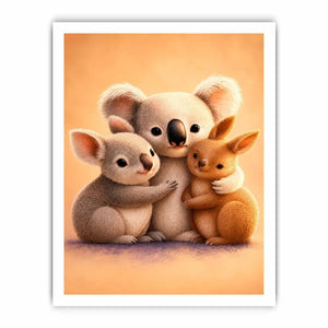   cute koala nursery canvas print