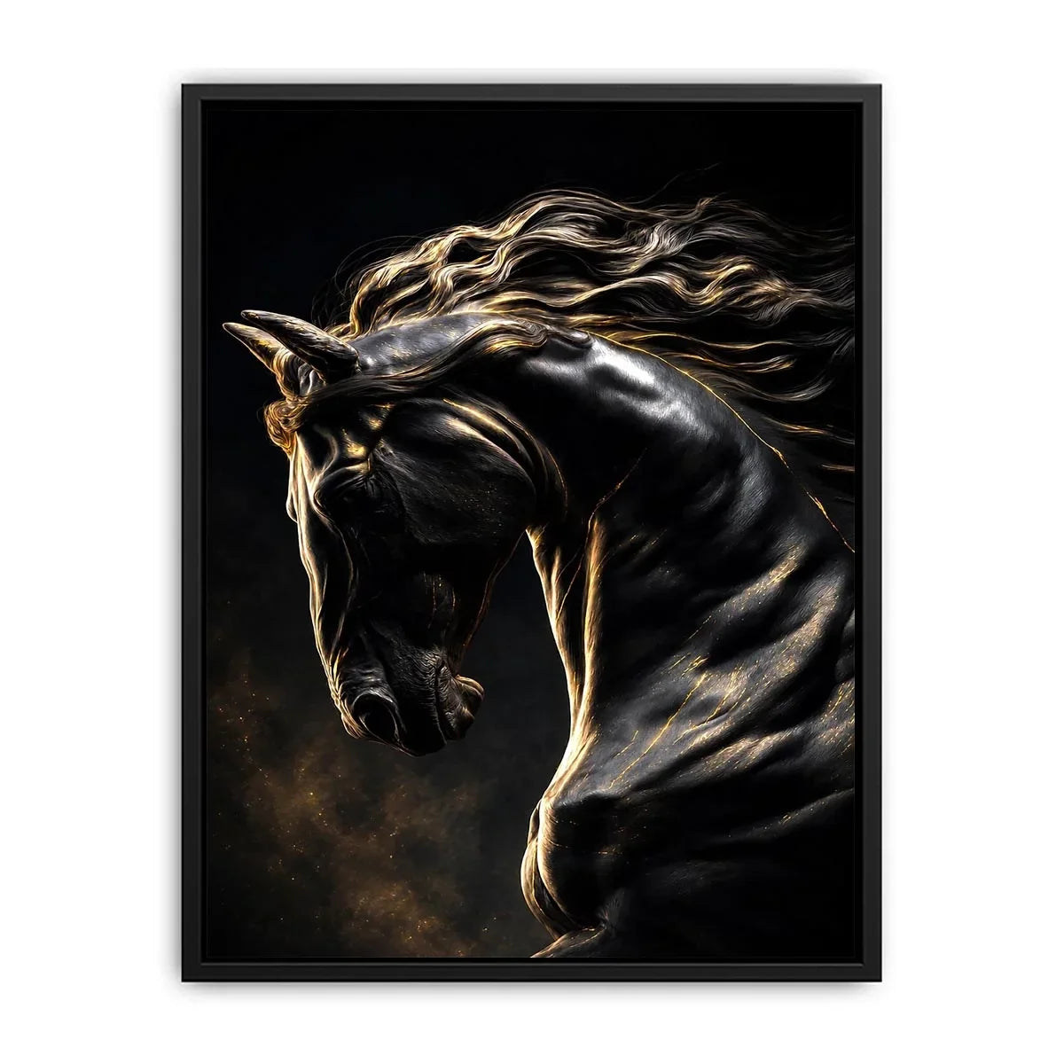   black horse luxury canvas art