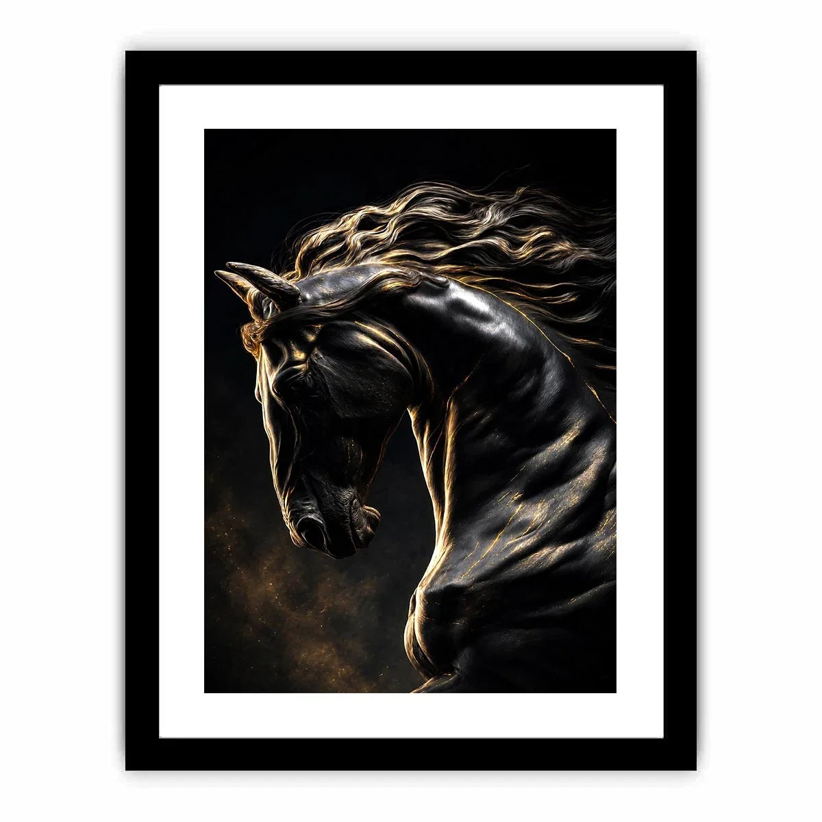   black horse luxury canvas art