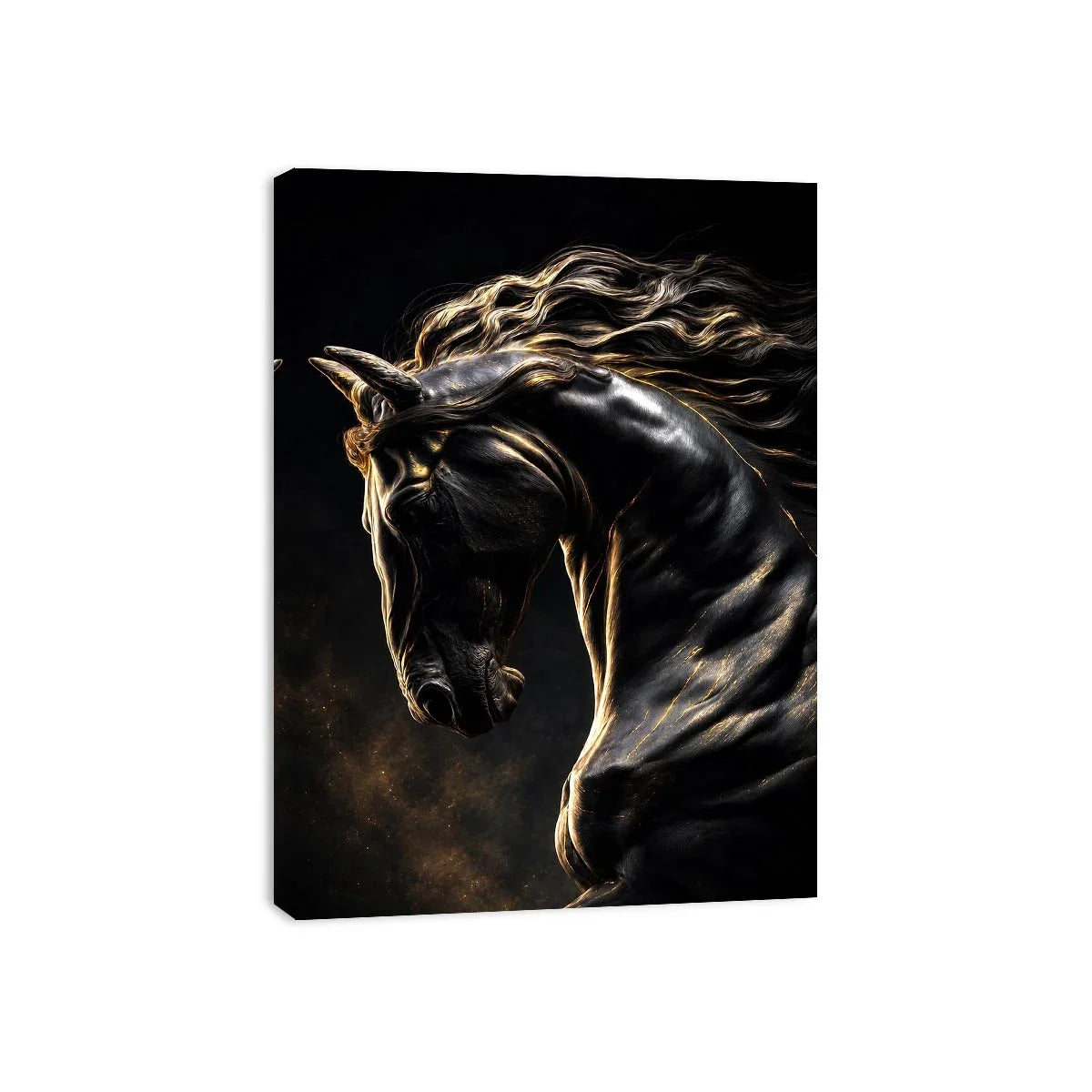   black horse luxury canvas art