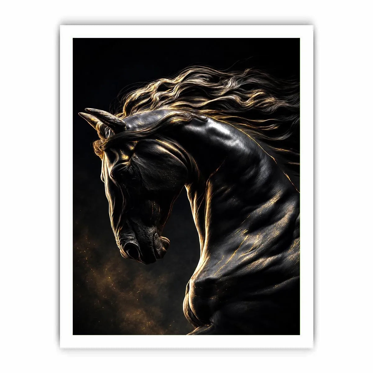   black horse luxury canvas art
