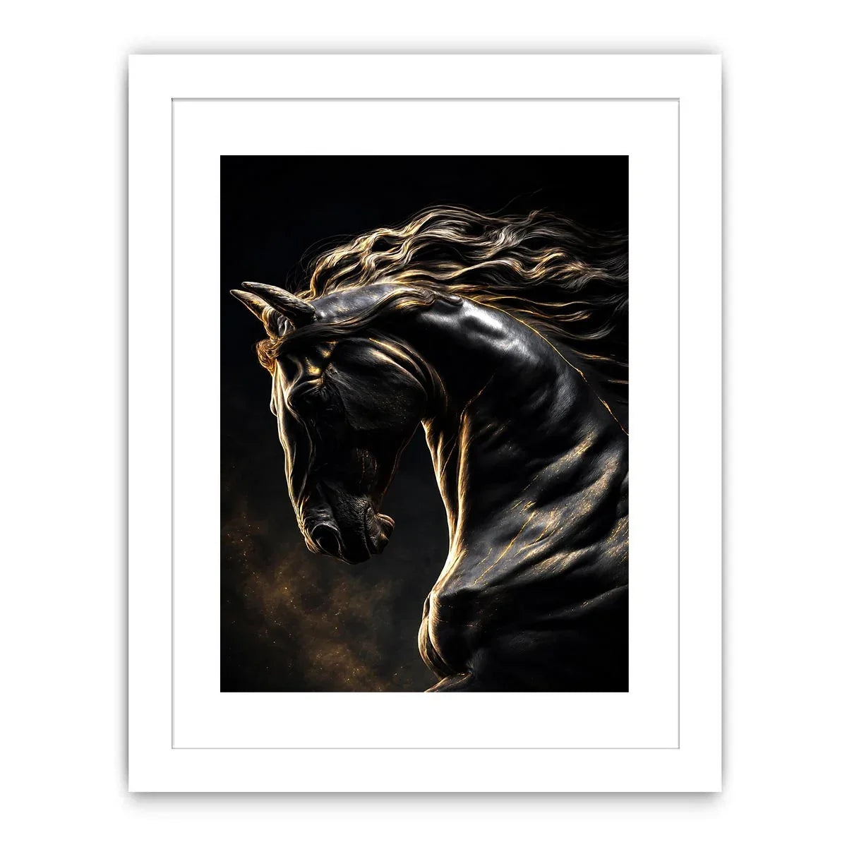   black horse luxury canvas art