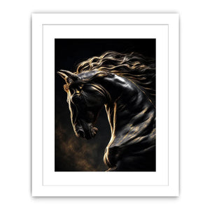   black horse luxury canvas art