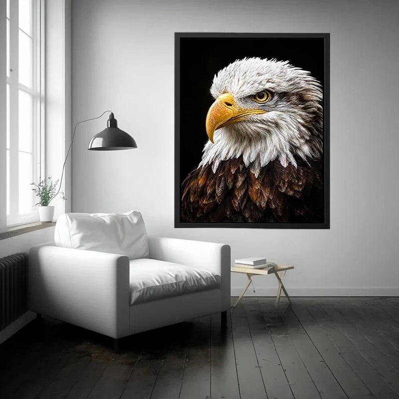  bald eagle office canvas art