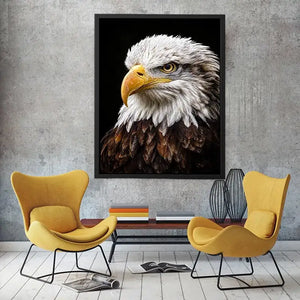   bald eagle office canvas art