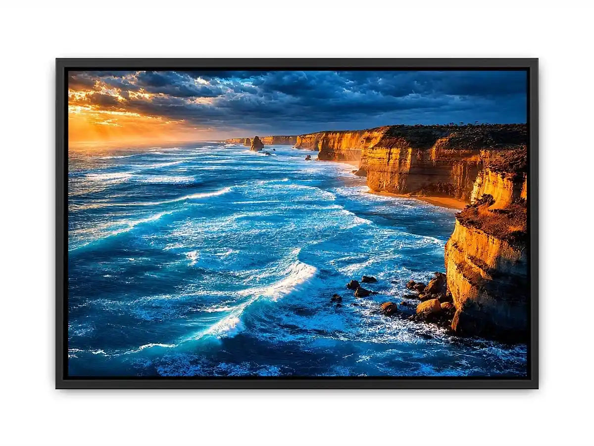   coastal ocean living room canvas art