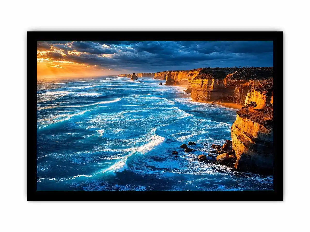   coastal ocean living room canvas art
