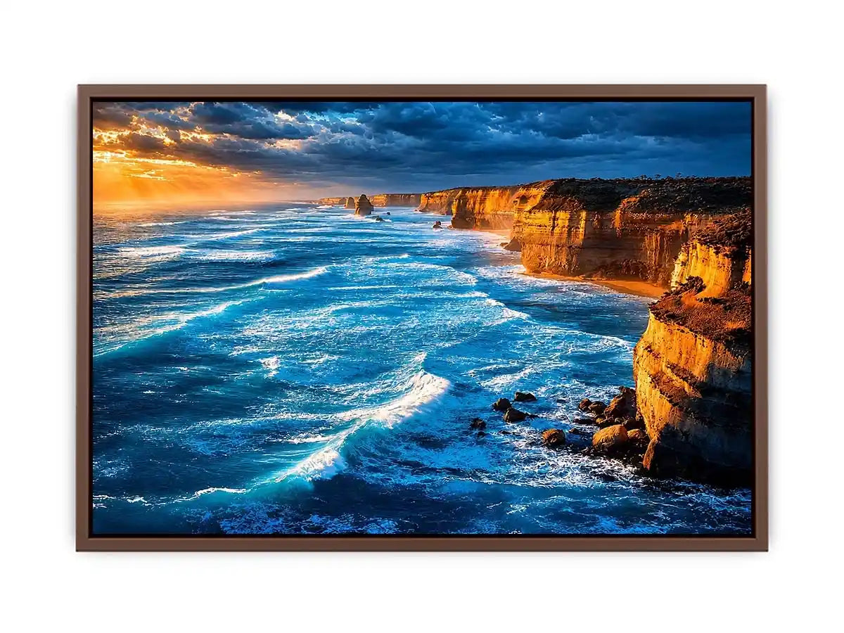   coastal ocean living room canvas art