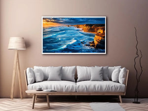   coastal ocean living room canvas art