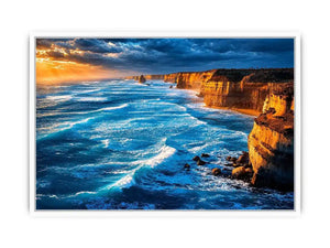   coastal ocean living room canvas art