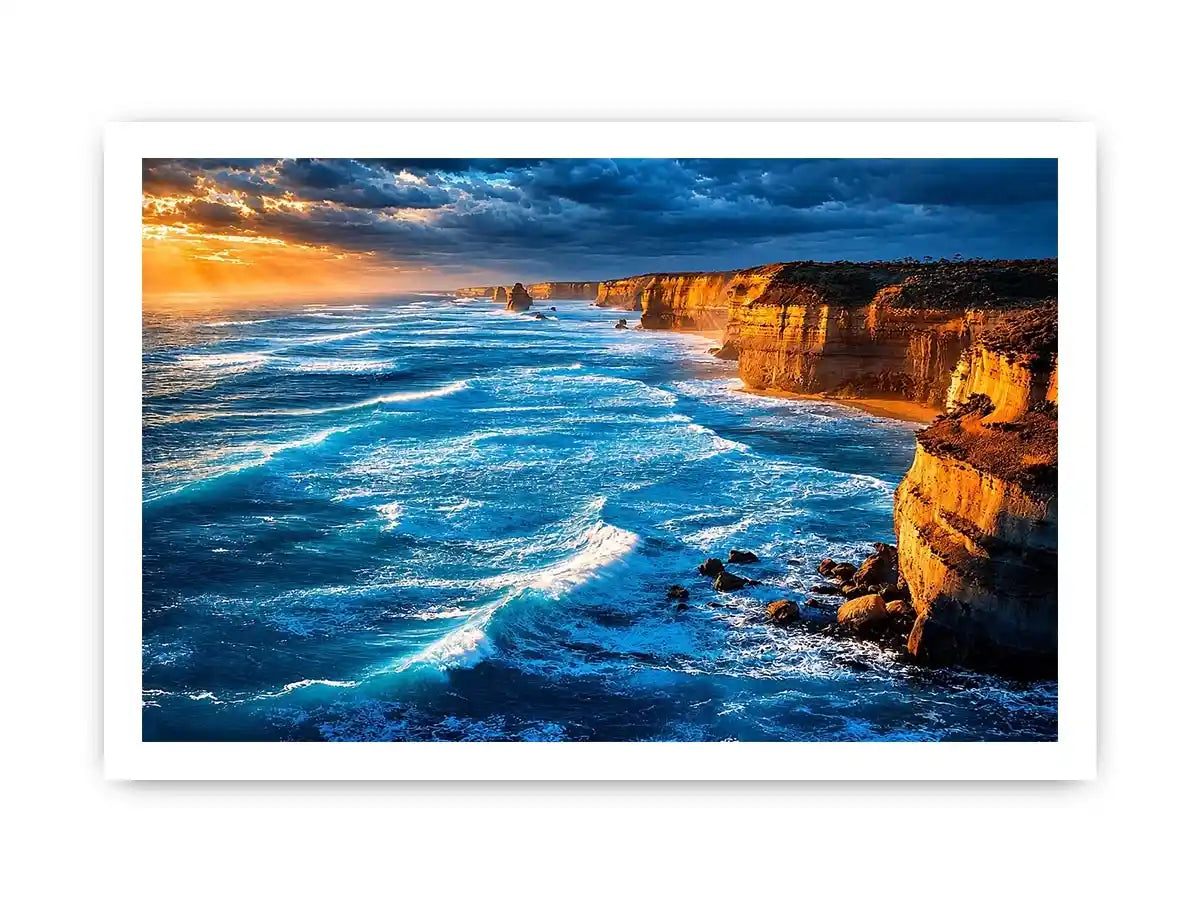   coastal ocean living room canvas art