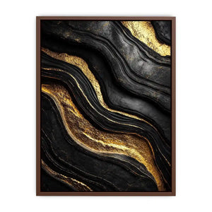   black gold abstract wall art