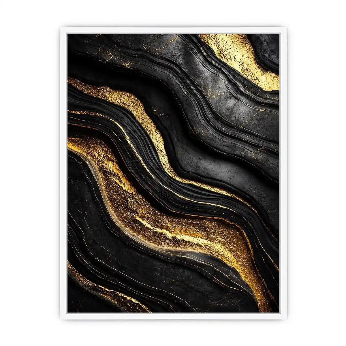   black gold abstract wall art
