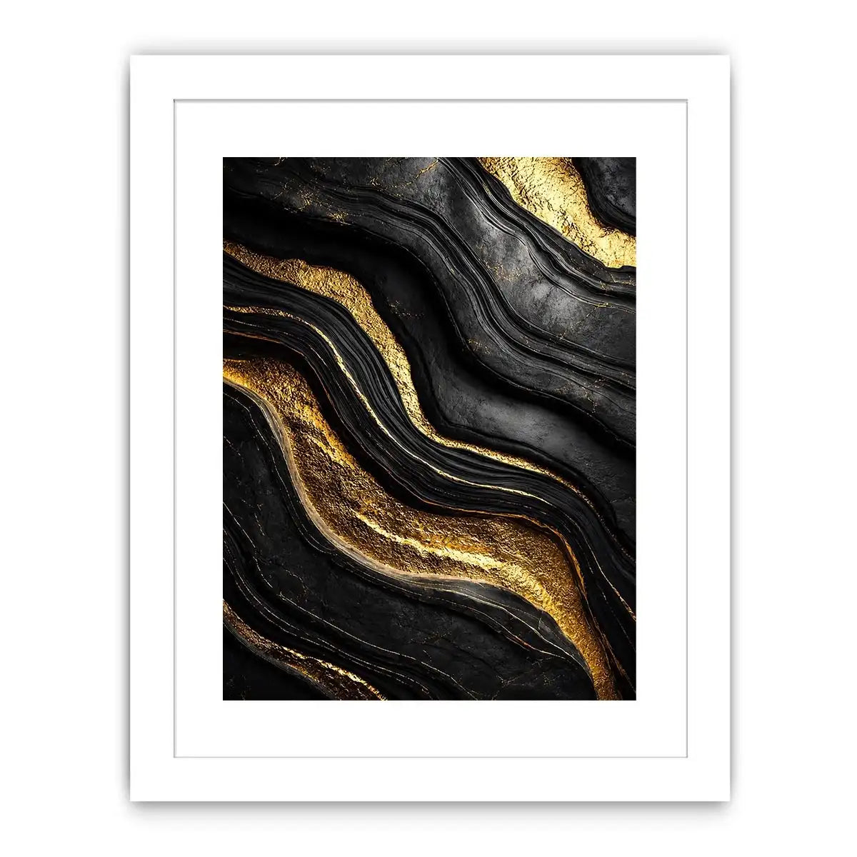   black gold abstract wall art