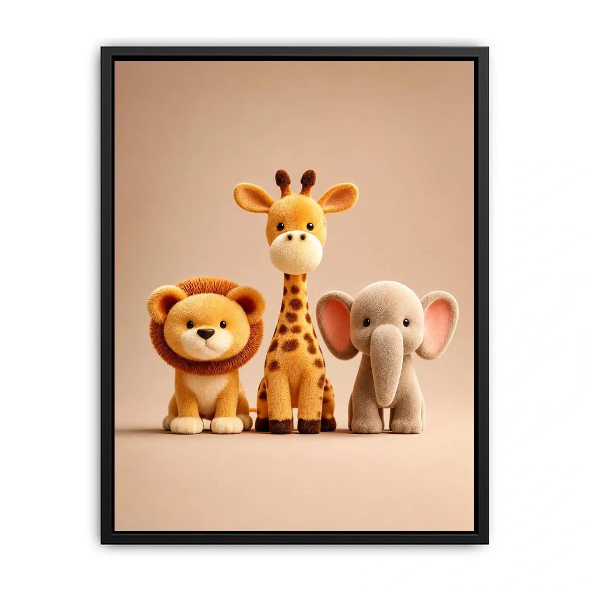   cute safari animal canvas