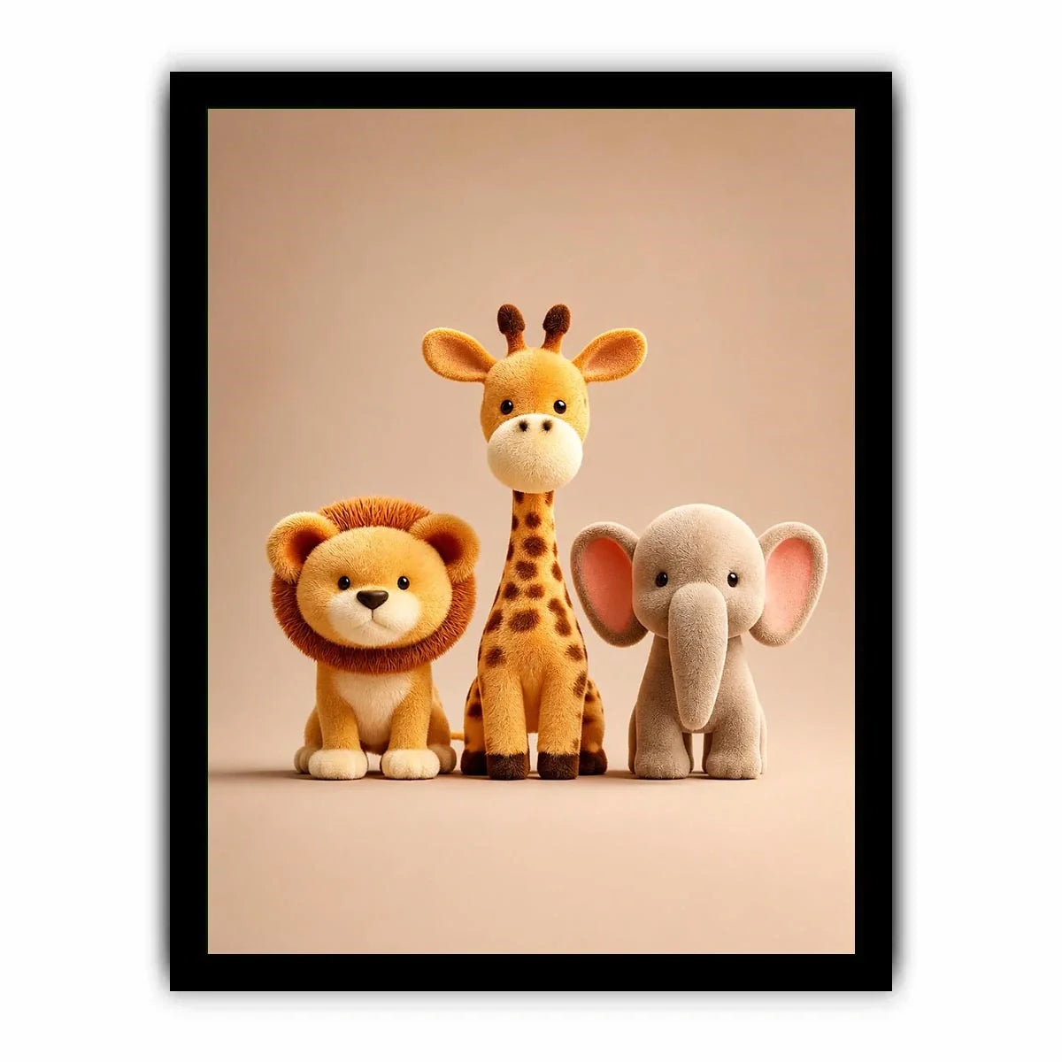   cute safari animal canvas