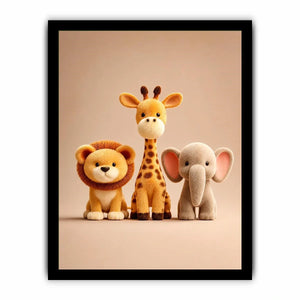   cute safari animal canvas