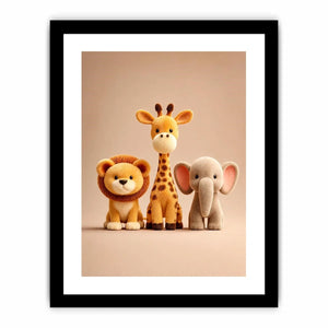   cute safari animal canvas