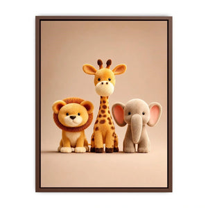   cute safari animal canvas