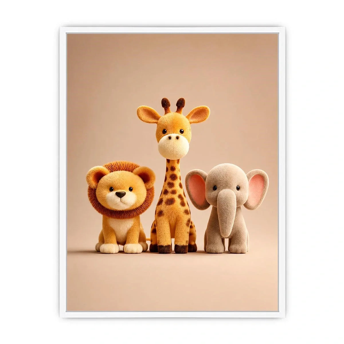   cute safari animal canvas