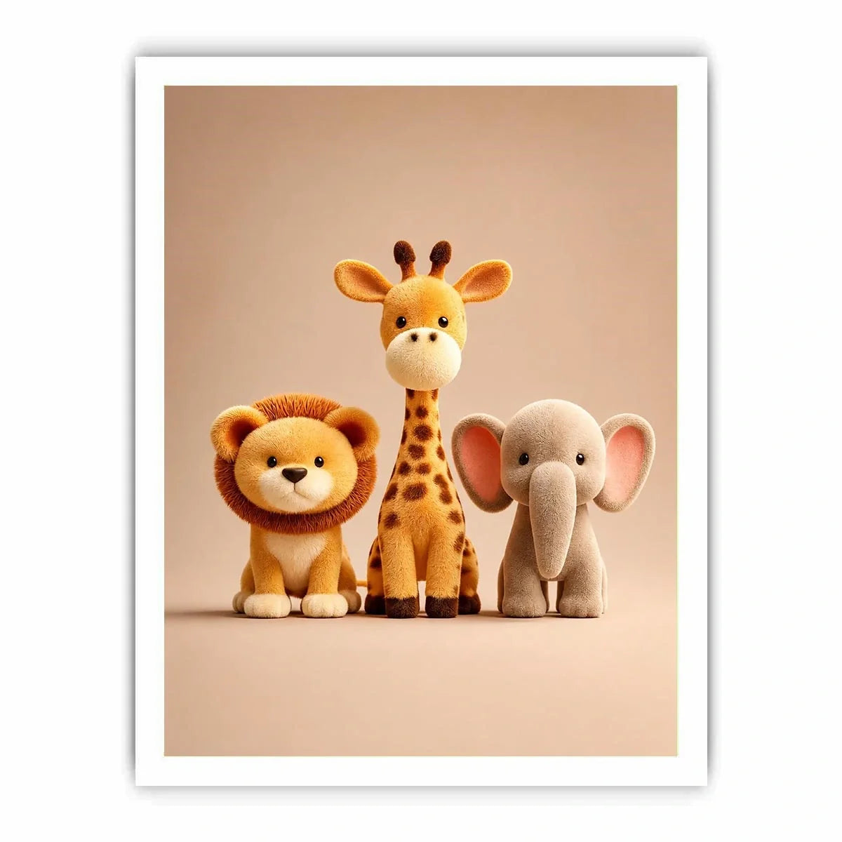   cute safari animal canvas