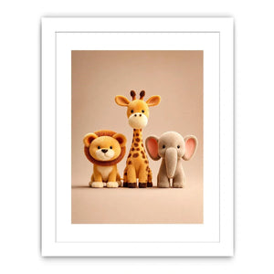   cute safari animal canvas