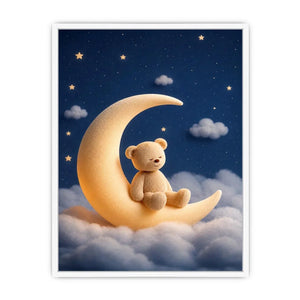   teddy bear moon canvas