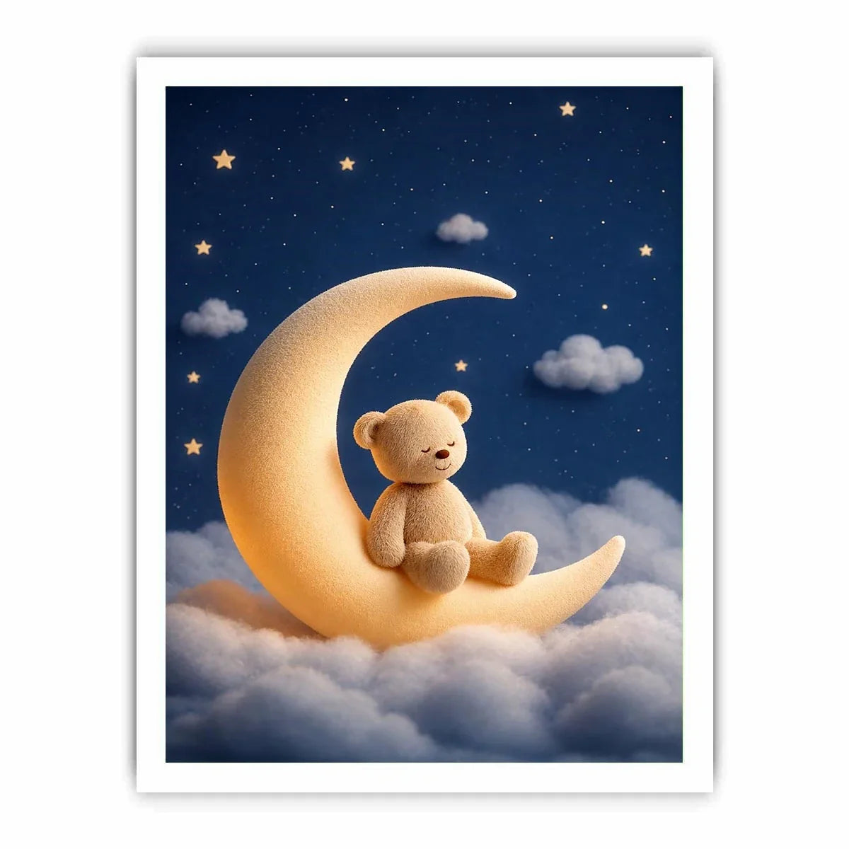   teddy bear moon canvas