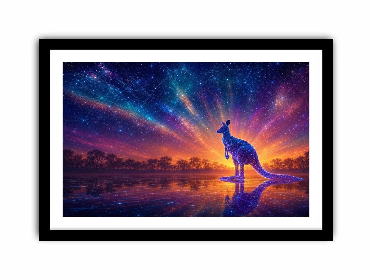   cosmic kangaroo canvas print