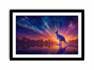   cosmic kangaroo canvas print