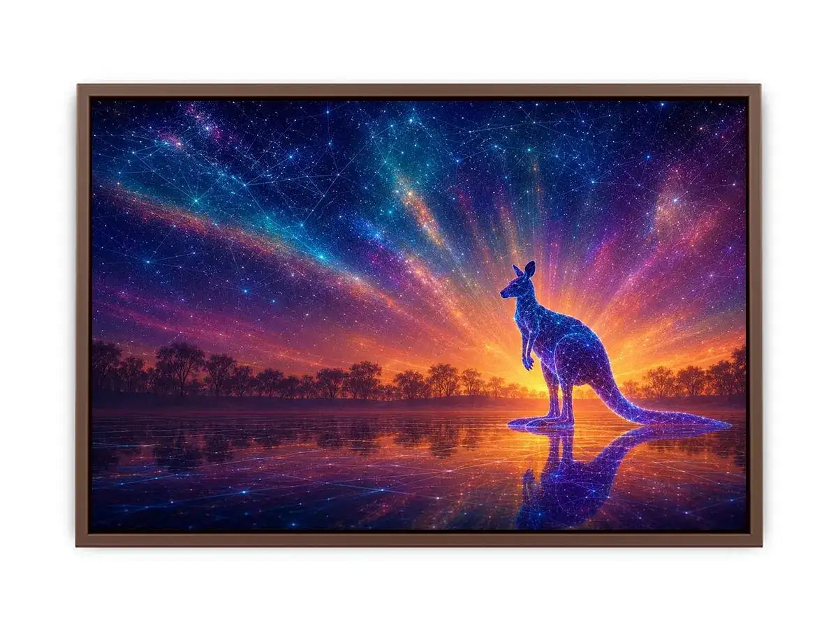   cosmic kangaroo canvas print