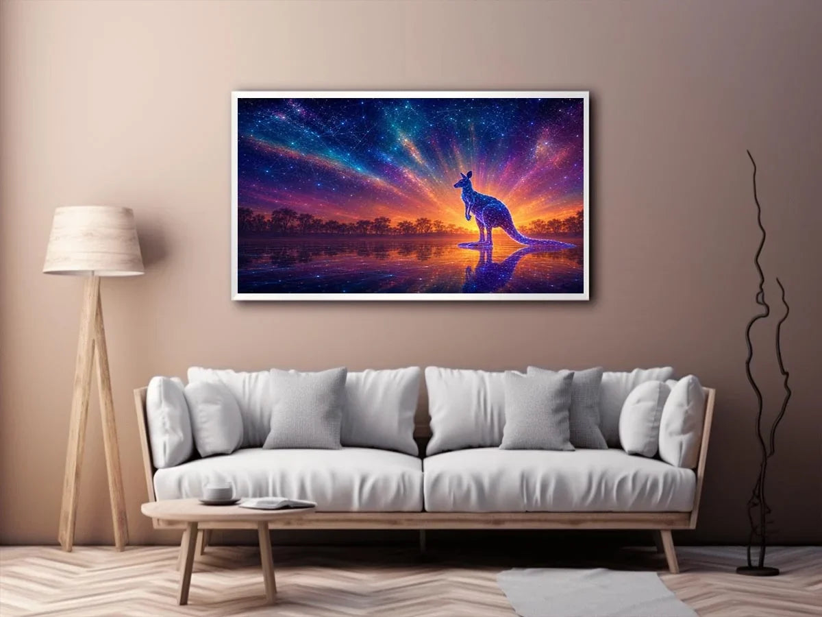   cosmic kangaroo canvas print