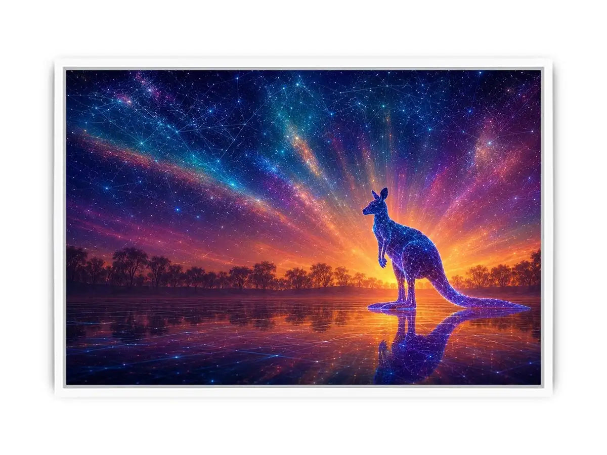   cosmic kangaroo canvas print