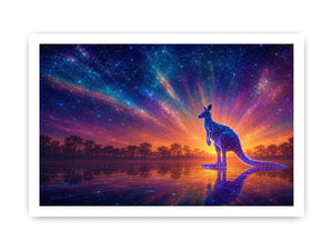   cosmic kangaroo canvas print