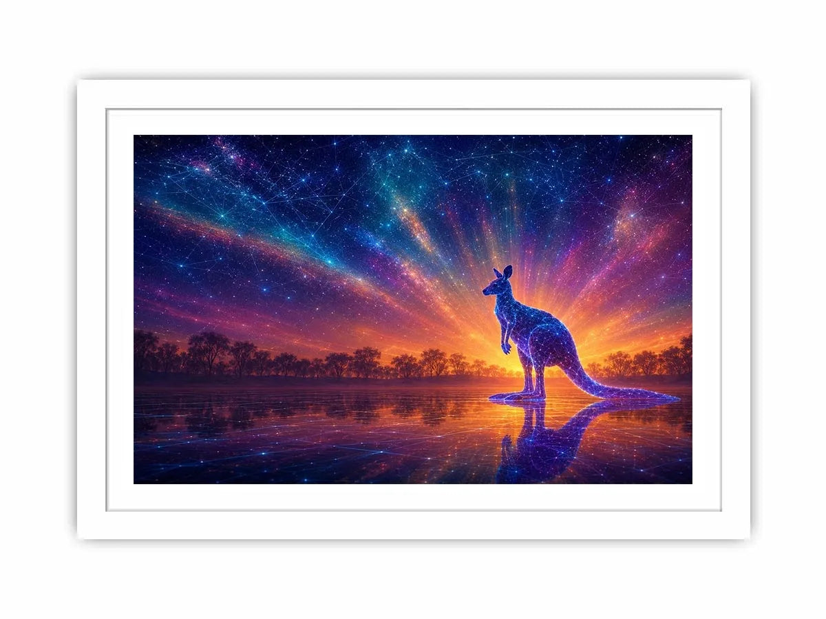   cosmic kangaroo canvas print